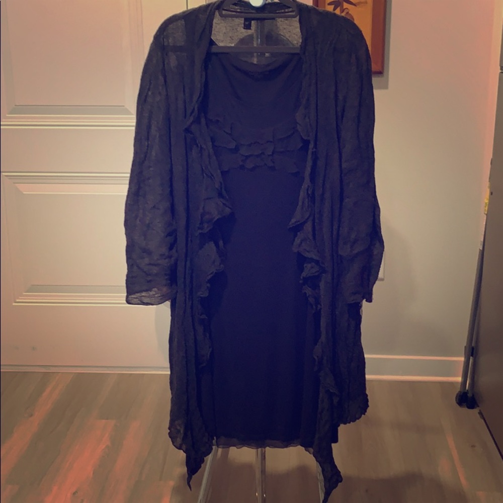 Eileen Fisher Dress & Sweater Set